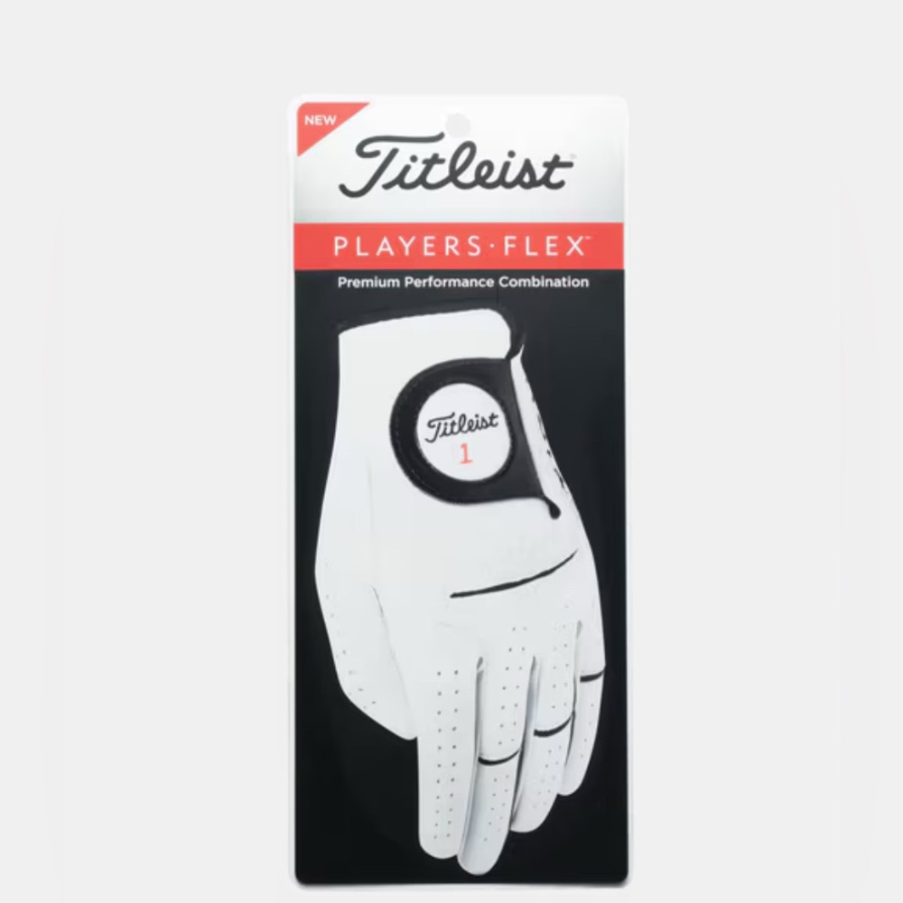 TITLEIST MEN'S PLAYERS FLEX RIGHT HAND LEATHER GOLF GLOVE - Picture 4 of 13